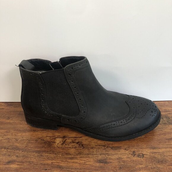 Vionic Womens Size 6.5 Black Leather Chelsea Ankle‎ Boots Comfort Classic - Picture 8 of 10